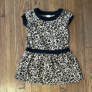 Gymboree Leopard Print Dress with Black Accents